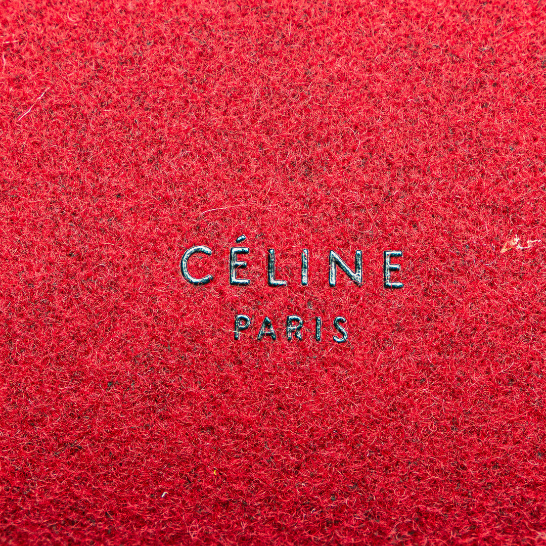Celine Mini Felt et Cuir de veau Belt Sac cartable