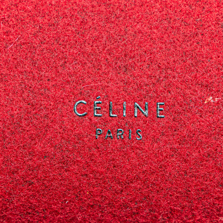 Celine Mini Felt et Cuir de veau Belt Sac cartable