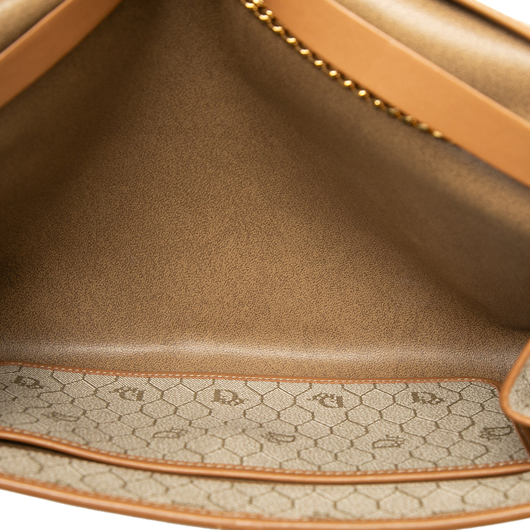 Dior Honeycomb Chaîne Sac Toile enduite Beige – vue 4 – GABY PARIS
