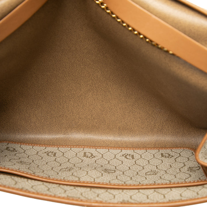 Dior Honeycomb Chaîne Sac Toile enduite Beige – vue 4 – GABY PARIS