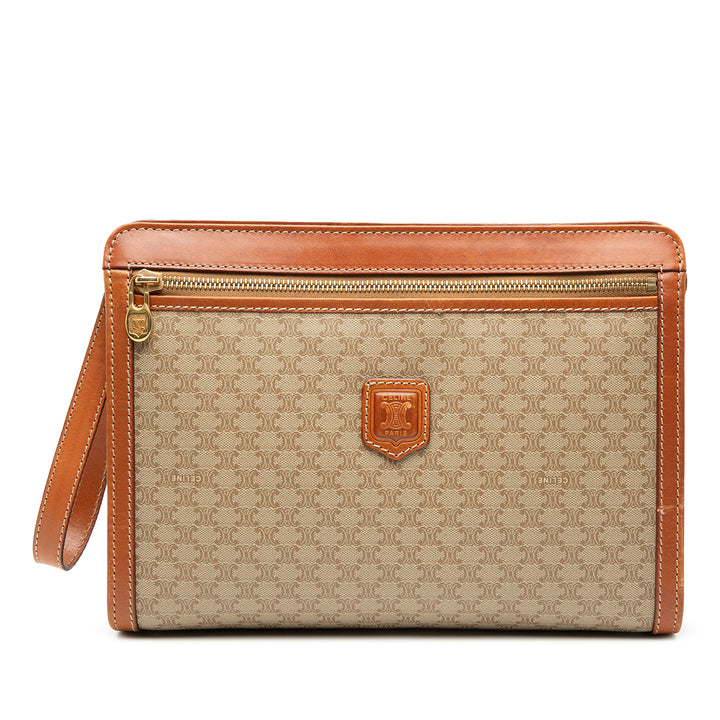 Celine Macadam Coated Toile Pochette