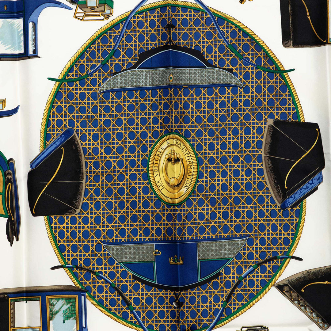 Les Voitures a Transformation Foulard 90 Bleu