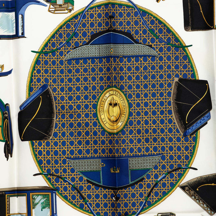 Les Voitures a Transformation Foulard 90 Bleu