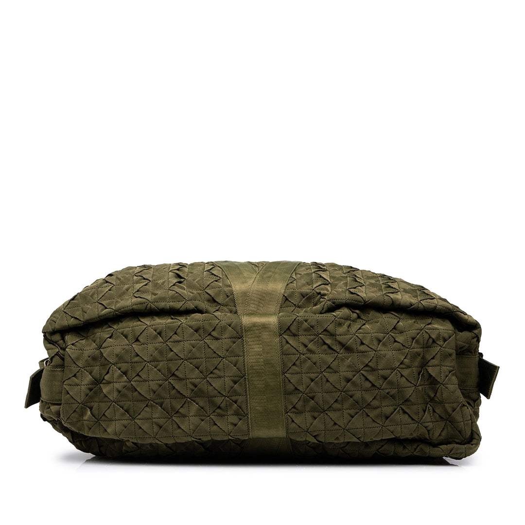 Bottega Veneta Sac de voyage Intrecciato Webbing Cassette Duffle Vert – vue 3 – GABY PARIS