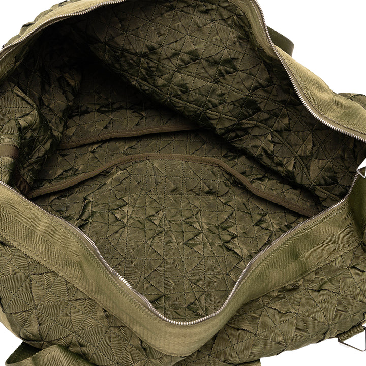 Bottega Veneta Sac de voyage Intrecciato Webbing Cassette Duffle Vert – vue 4 – GABY PARIS