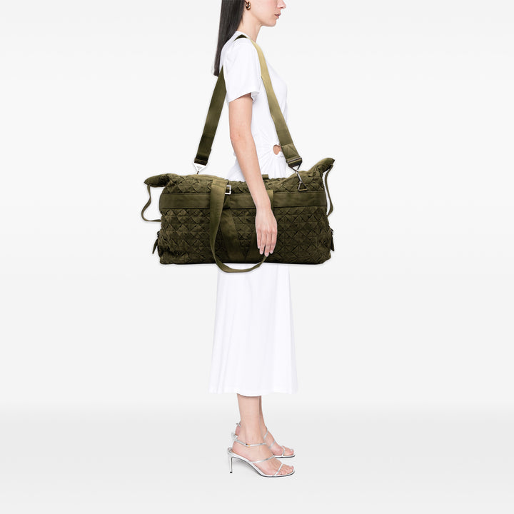 Bottega Veneta Sac de voyage Intrecciato Webbing Cassette Duffle Vert – vue 6 – GABY PARIS
