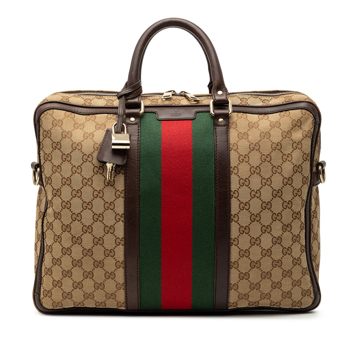 Gucci GG Toile Web Porte-documents