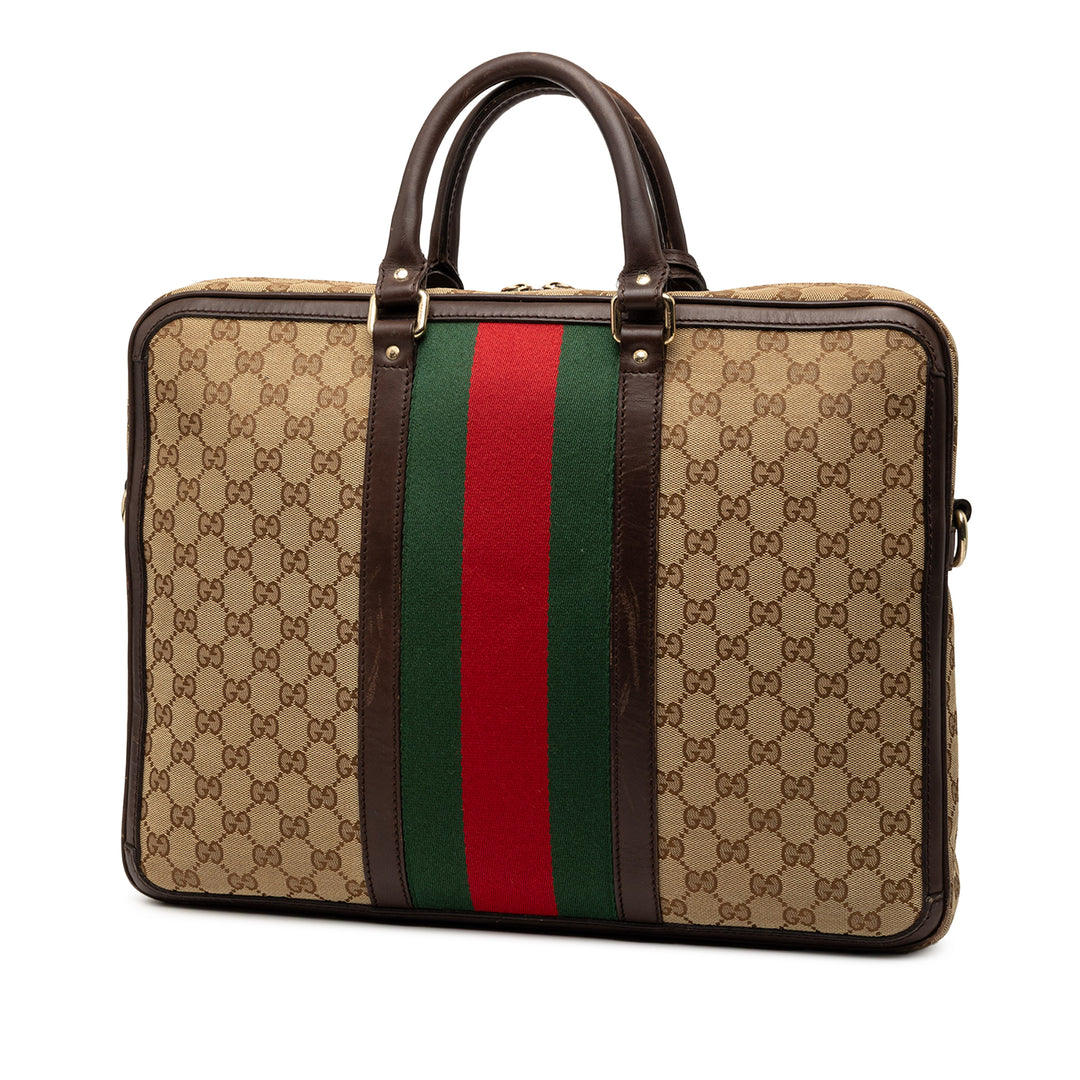 Gucci GG Toile Web Porte-documents
