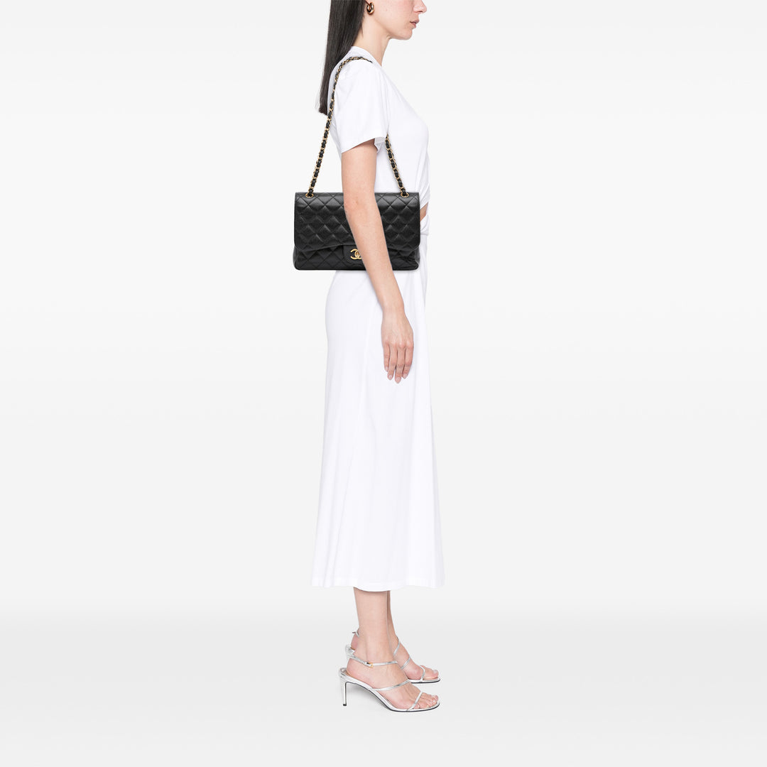 Chanel Jumbo Classic Caviar Double rabat Noir – GABY PARIS Authentique