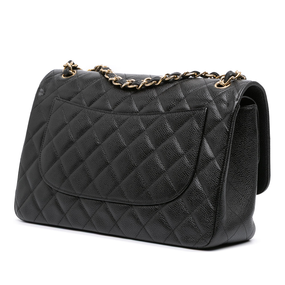 Chanel Jumbo Classic Caviar Double rabat Noir – GABY PARIS Authentique