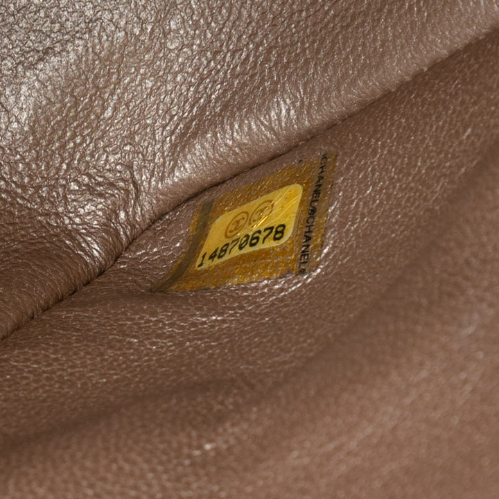 Chanel Jumbo Classic Metallic Cuir d’agneau Double rabat