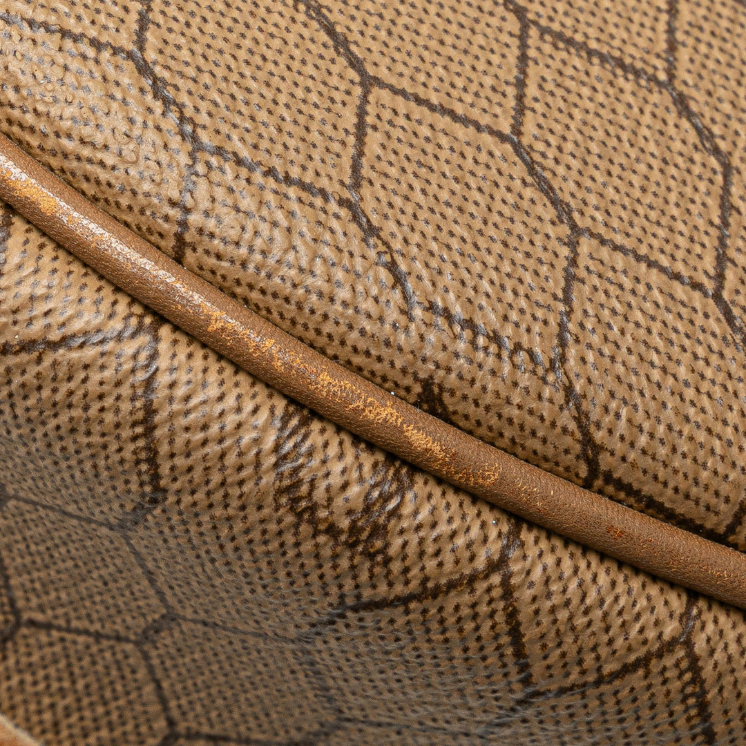 Honeycomb Coated Canvas Crossbody Brown - Gaby Paris
