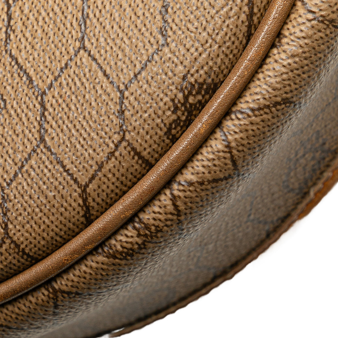 Honeycomb Coated Canvas Crossbody Brown - Gaby Paris