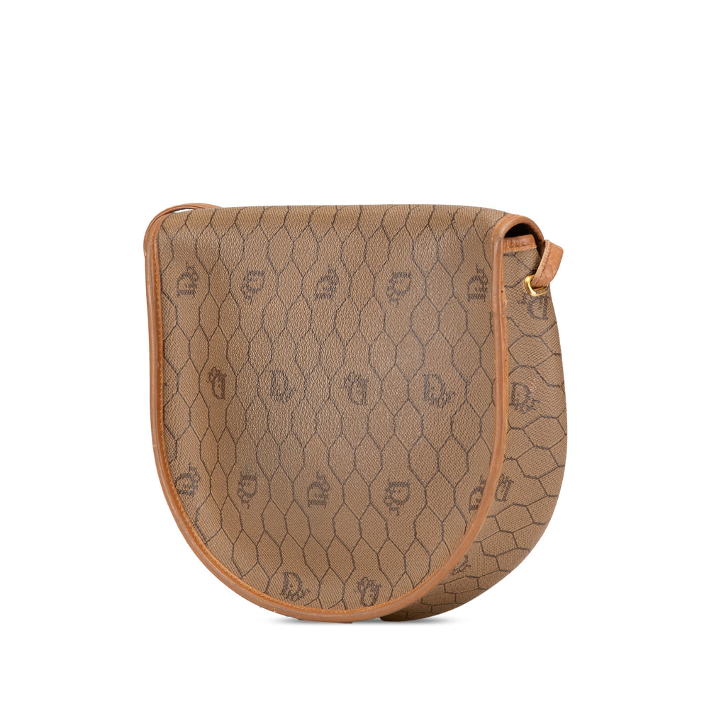 Honeycomb Coated Canvas Crossbody Brown - Gaby Paris