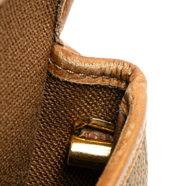 Honeycomb Coated Canvas Crossbody Brown - Gaby Paris