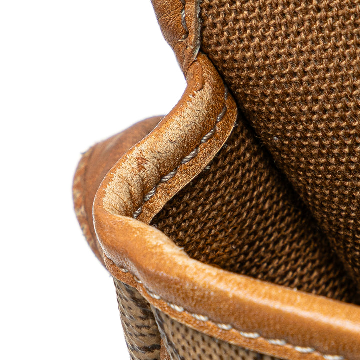 Honeycomb Coated Canvas Crossbody Brown - Gaby Paris