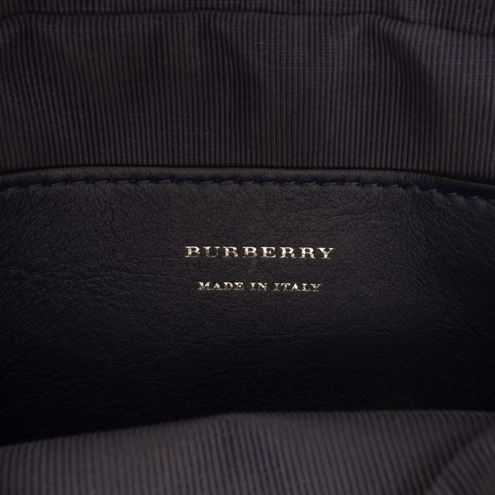 Burberry 1983 Knight Check Toile et Cuir de veau Link Sac caméra