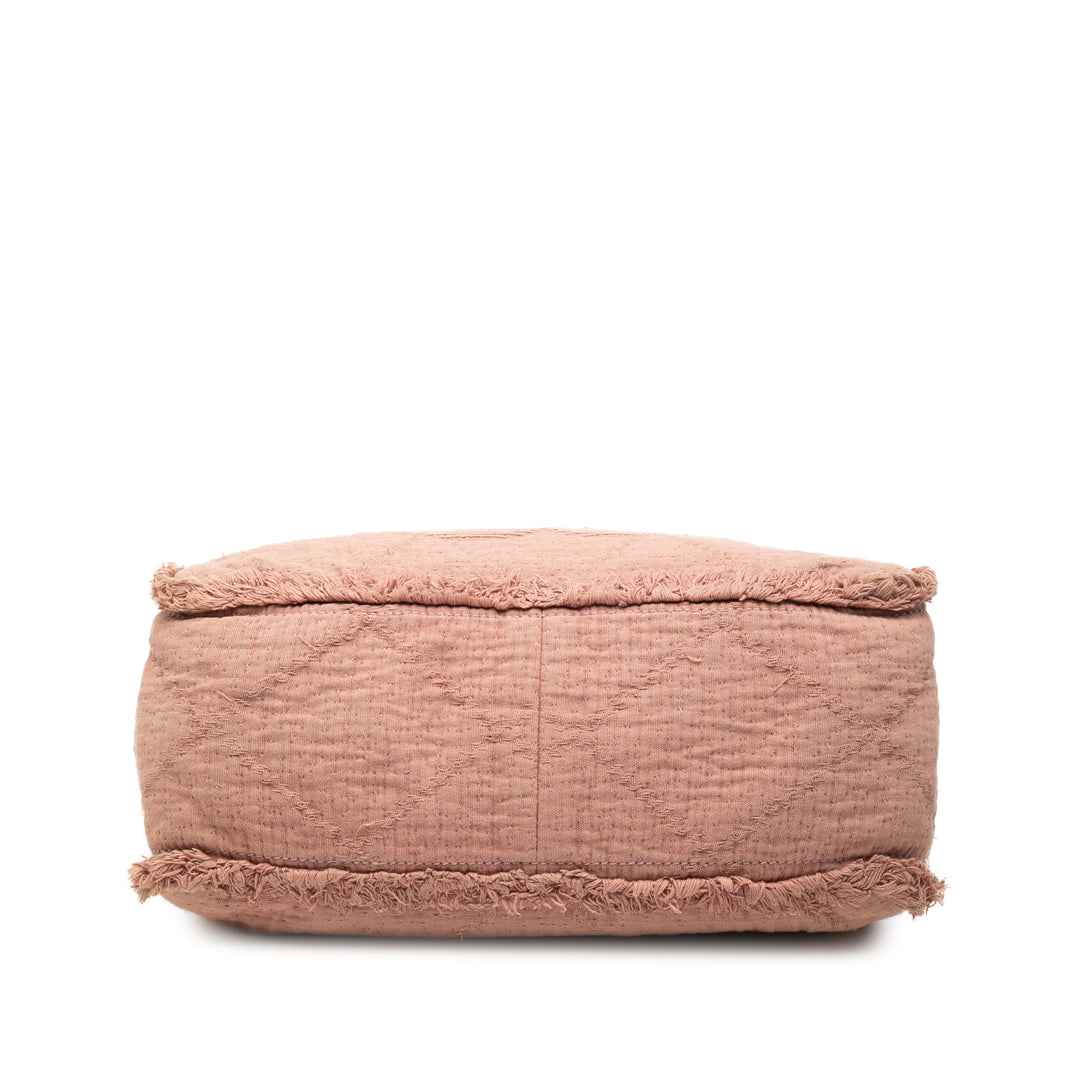 Chanel CC Matelassé Double Face Deauville Cabas Moyen Rose – vue 3 – GABY PARIS
