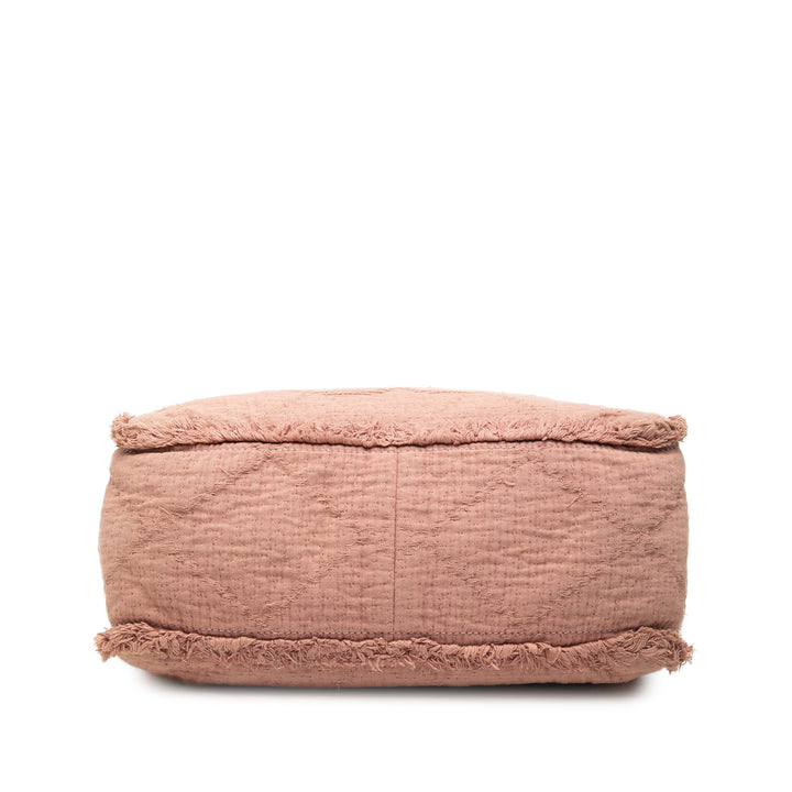 Chanel CC Matelassé Double Face Deauville Cabas Moyen Rose – vue 3 – GABY PARIS