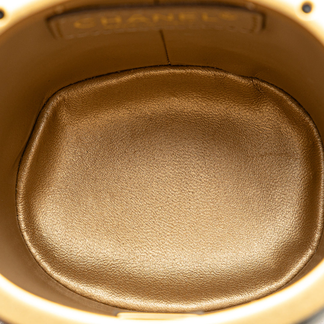 Chanel Mini Matelassé Cuir d’agneau Crown Boîte Sac