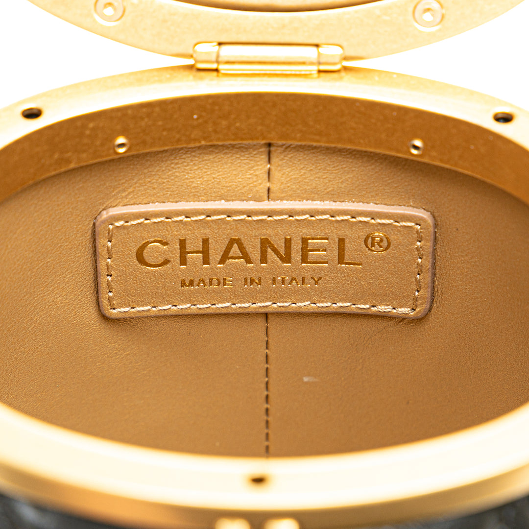 Chanel Mini Matelassé Cuir d’agneau Crown Boîte Sac