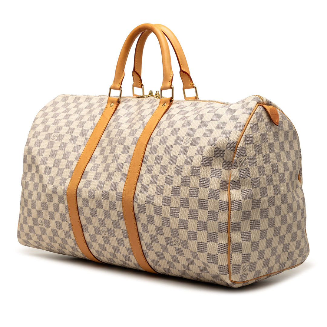 Louis Vuitton Damier Azur Keepall 50