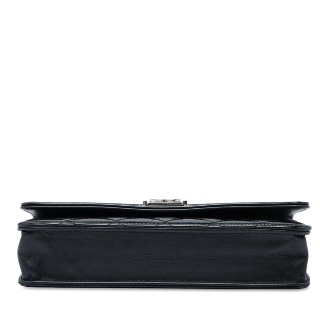 Matelassé Boy Wallet on Chain Noir