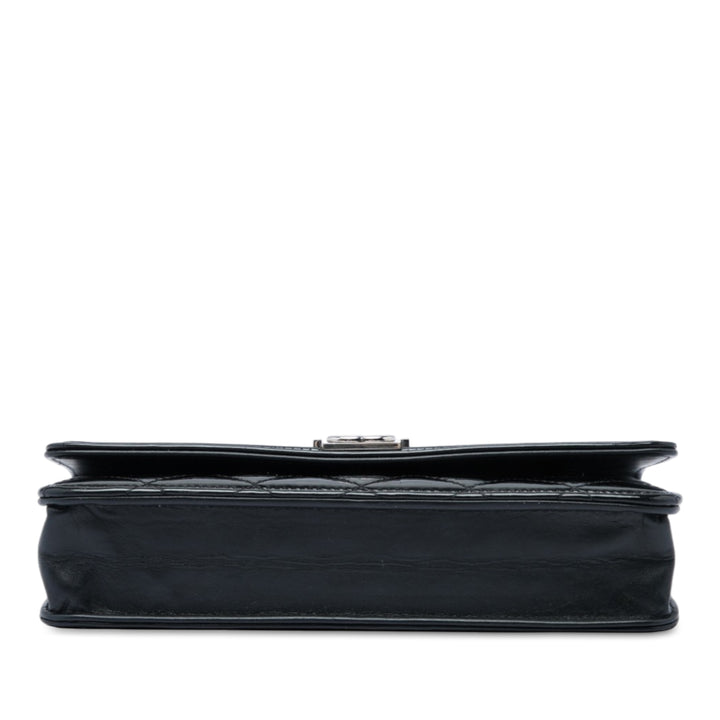 Matelassé Boy Wallet on Chain Noir
