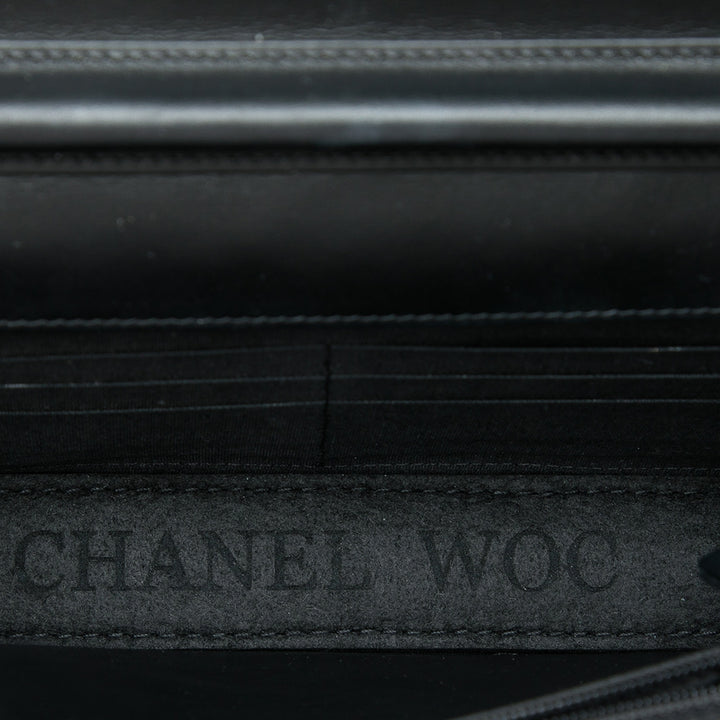 Matelassé Boy Wallet on Chain Noir