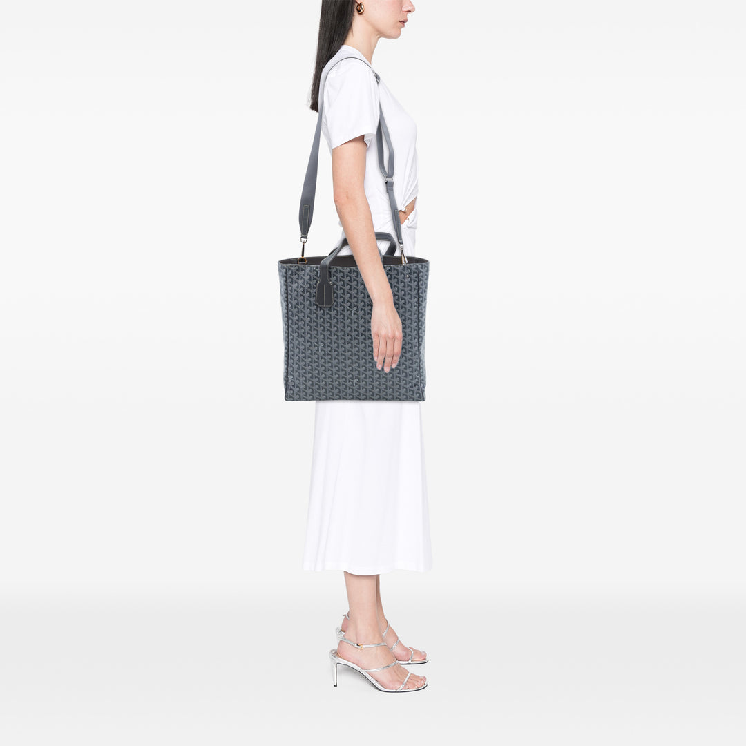 Goyard Sac à main Voltaire III Goyardine Gris – vue 6 – GABY PARIS