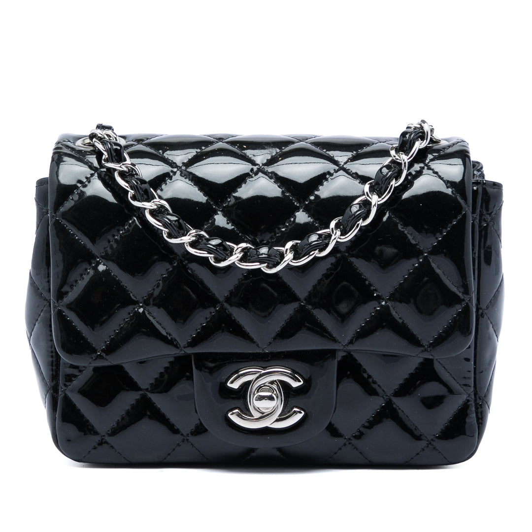 Chanel Classic Carré Rabat simple Mini Cuir