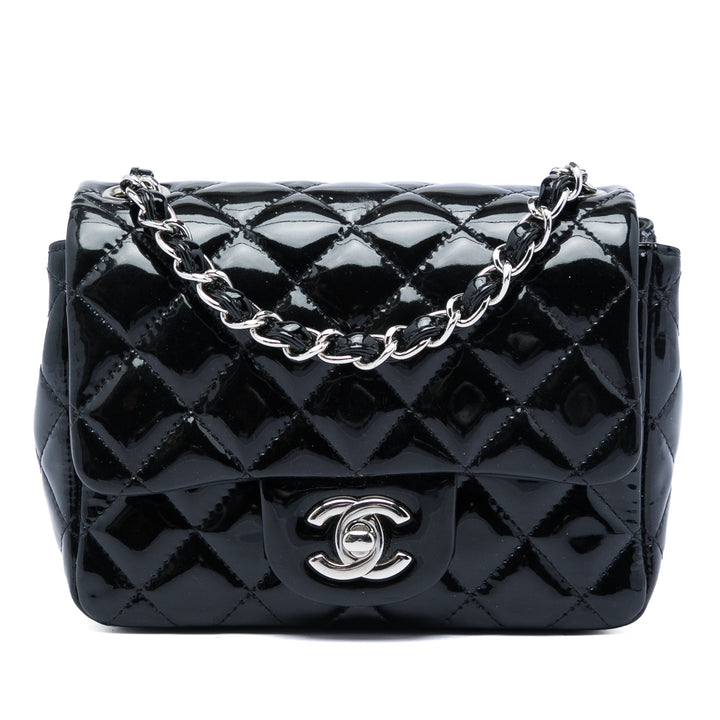 Chanel Classic Carré Rabat simple Mini Cuir