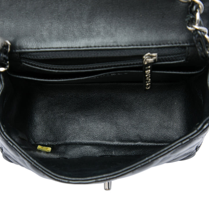 Chanel Classic Carré Rabat simple Mini Cuir