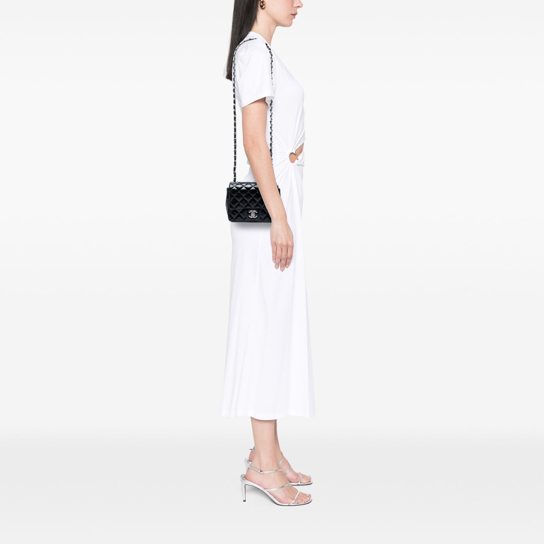 Chanel Classic Carré Rabat simple Mini Cuir
