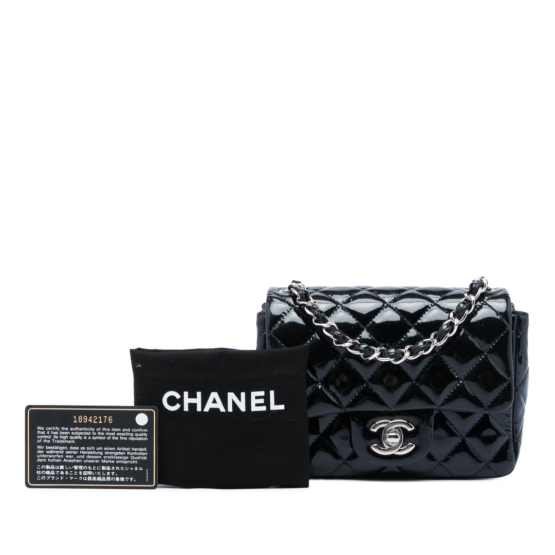 Chanel Classic Carré Rabat simple Mini Cuir