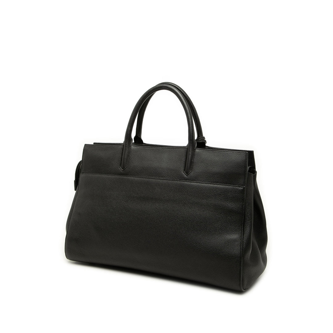 Saint Laurent Medium Cuir de veau grainé Cabas Rive Gauche Sac