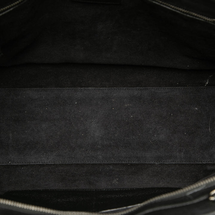 Saint Laurent Medium Cuir de veau grainé Cabas Rive Gauche Sac
