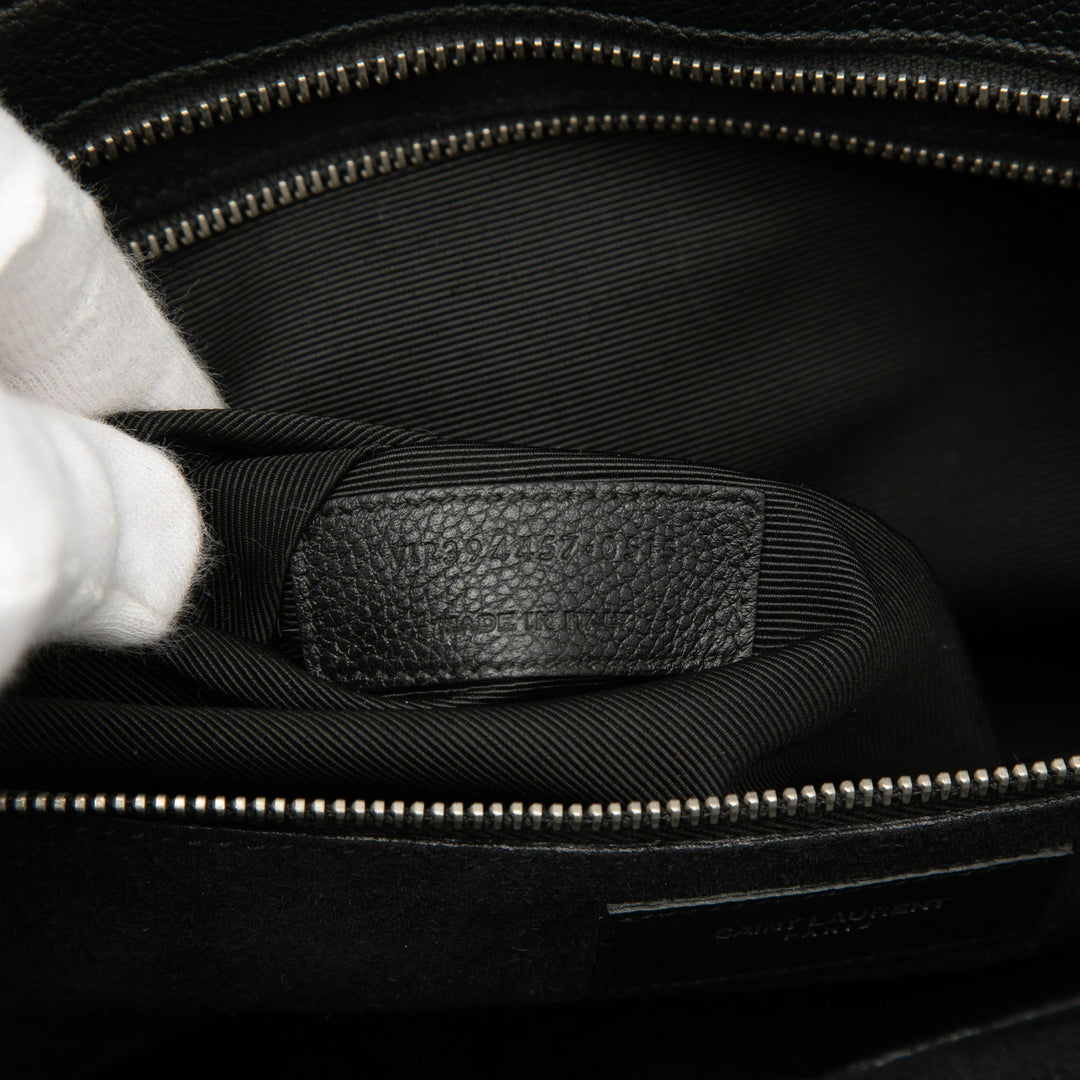 Saint Laurent Medium Cuir de veau grainé Cabas Rive Gauche Sac