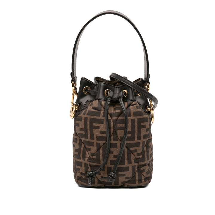 Fendi Mini Matelassé Soie FF 1974 Mon Tresor Bucket Sac