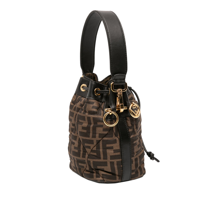 Fendi Mini Matelassé Soie FF 1974 Mon Tresor Bucket Sac