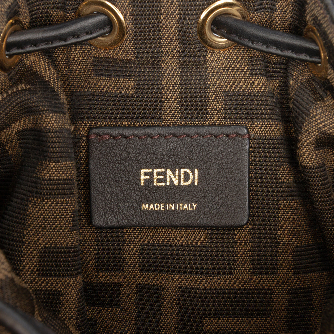 Fendi Mini Matelassé Soie FF 1974 Mon Tresor Bucket Sac