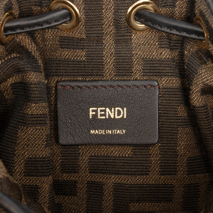 Fendi Mini Matelassé Soie FF 1974 Mon Tresor Bucket Sac