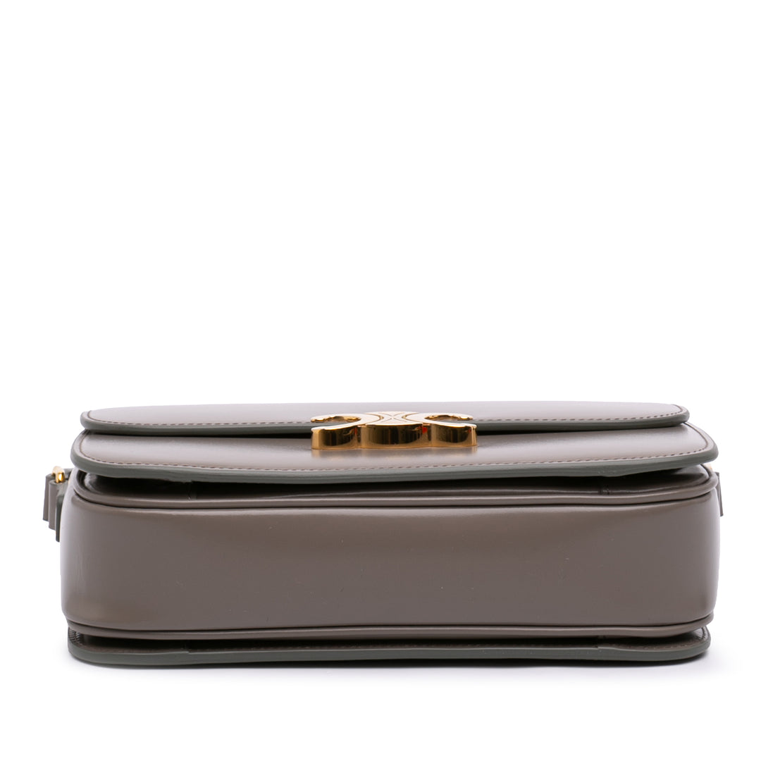 Celine Classique brillant Cuir de veau Triomphe Sac porté croisé