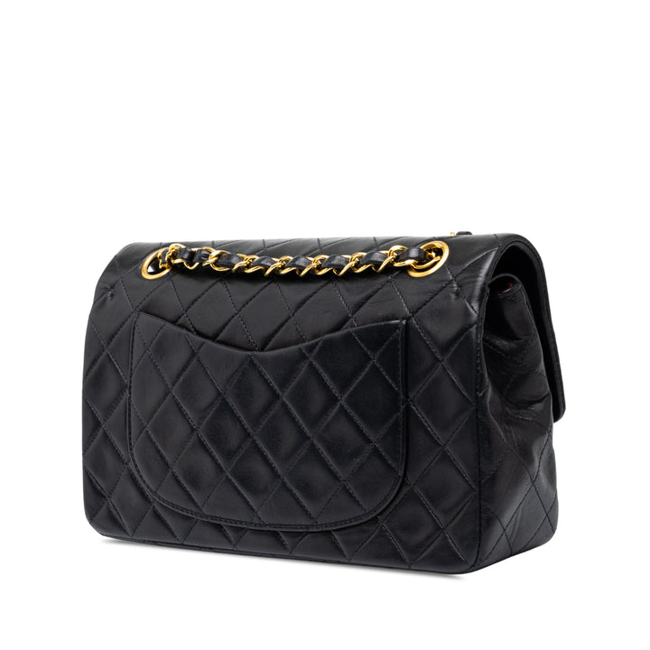 Chanel Sac porté épaule Classic Double rabat Petit Cuir d'agneau Noir – vue 2 – GABY PARIS
