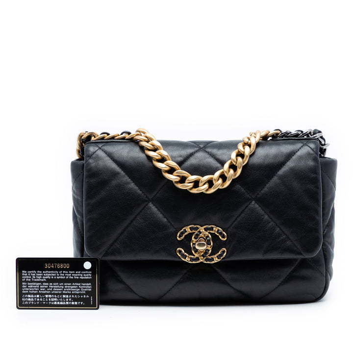 Chanel Medium Cuir d’agneau 19 à rabat