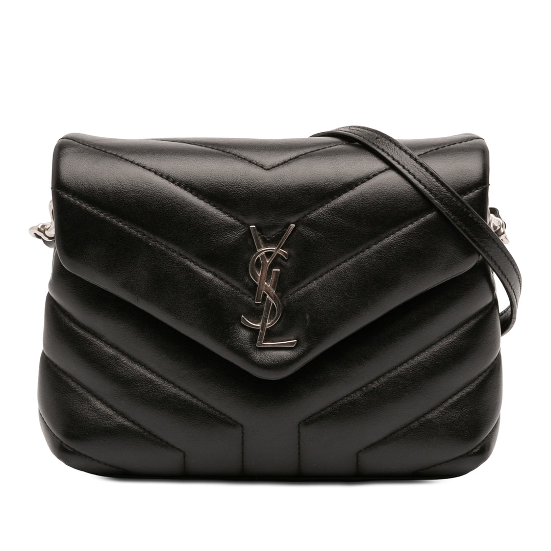 Saint Laurent Toy Matelasse Cuir de veau Monogram LouLou Sac porté croisé