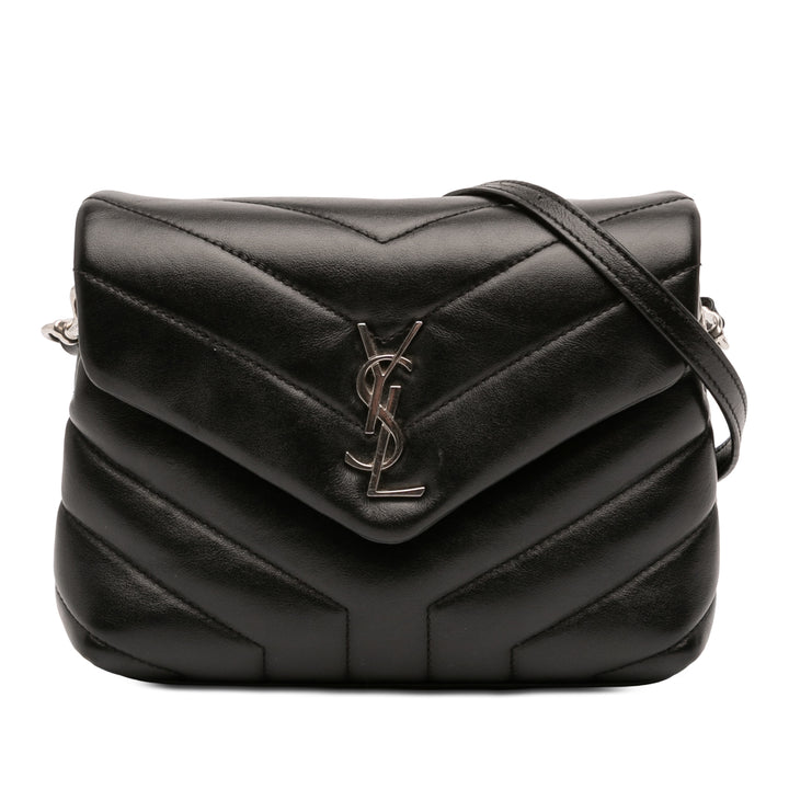 Saint Laurent Toy Matelasse Cuir de veau Monogram LouLou Sac porté croisé