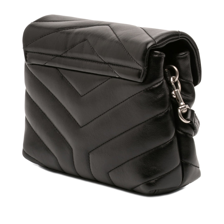 Saint Laurent Toy Matelasse Cuir de veau Monogram LouLou Sac porté croisé