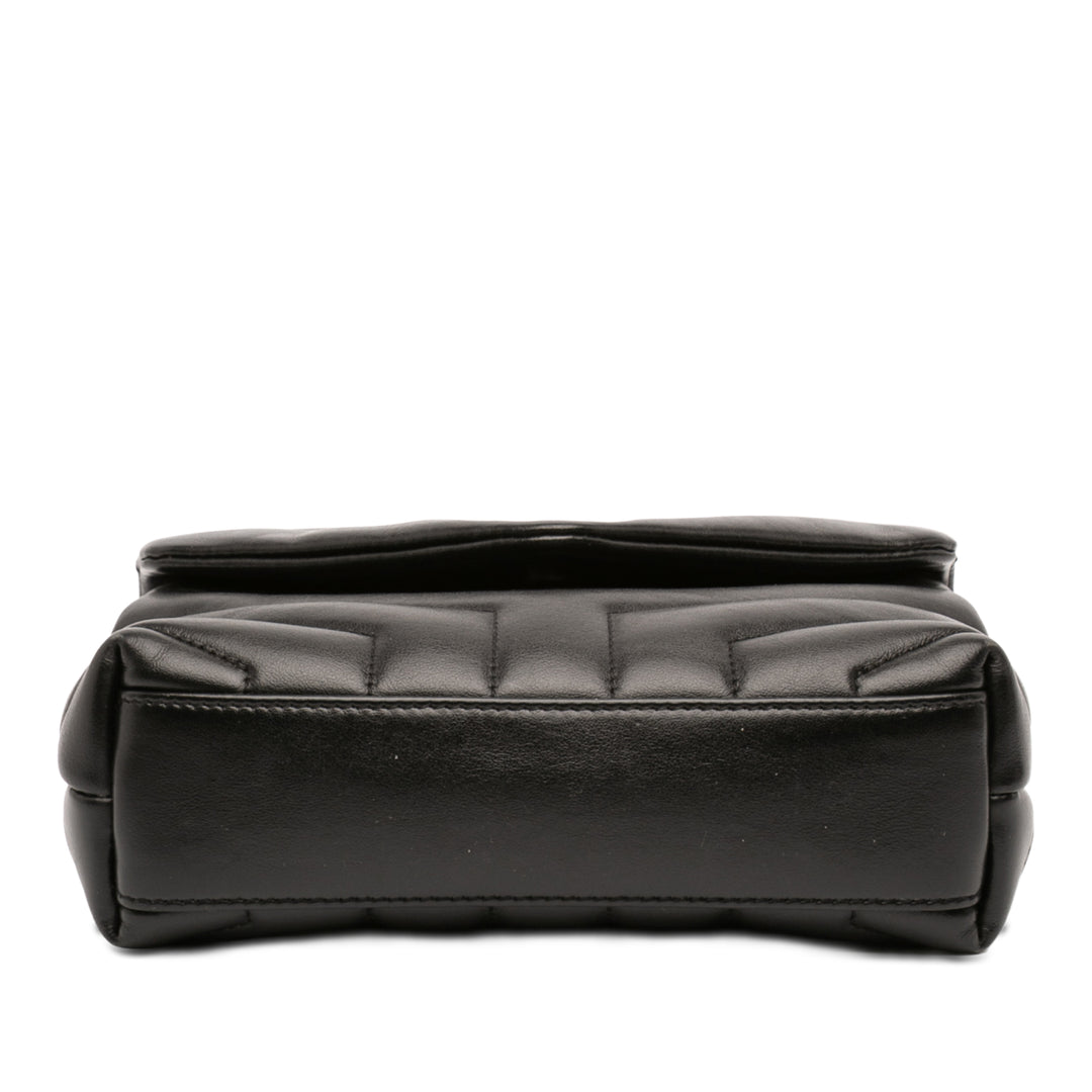 Saint Laurent Toy Matelasse Cuir de veau Monogram LouLou Sac porté croisé