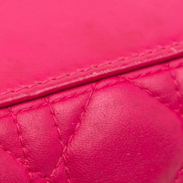 Dior Medium Cuir d’agneau Cannage Lady Dior Rose – GABY PARIS Authentique